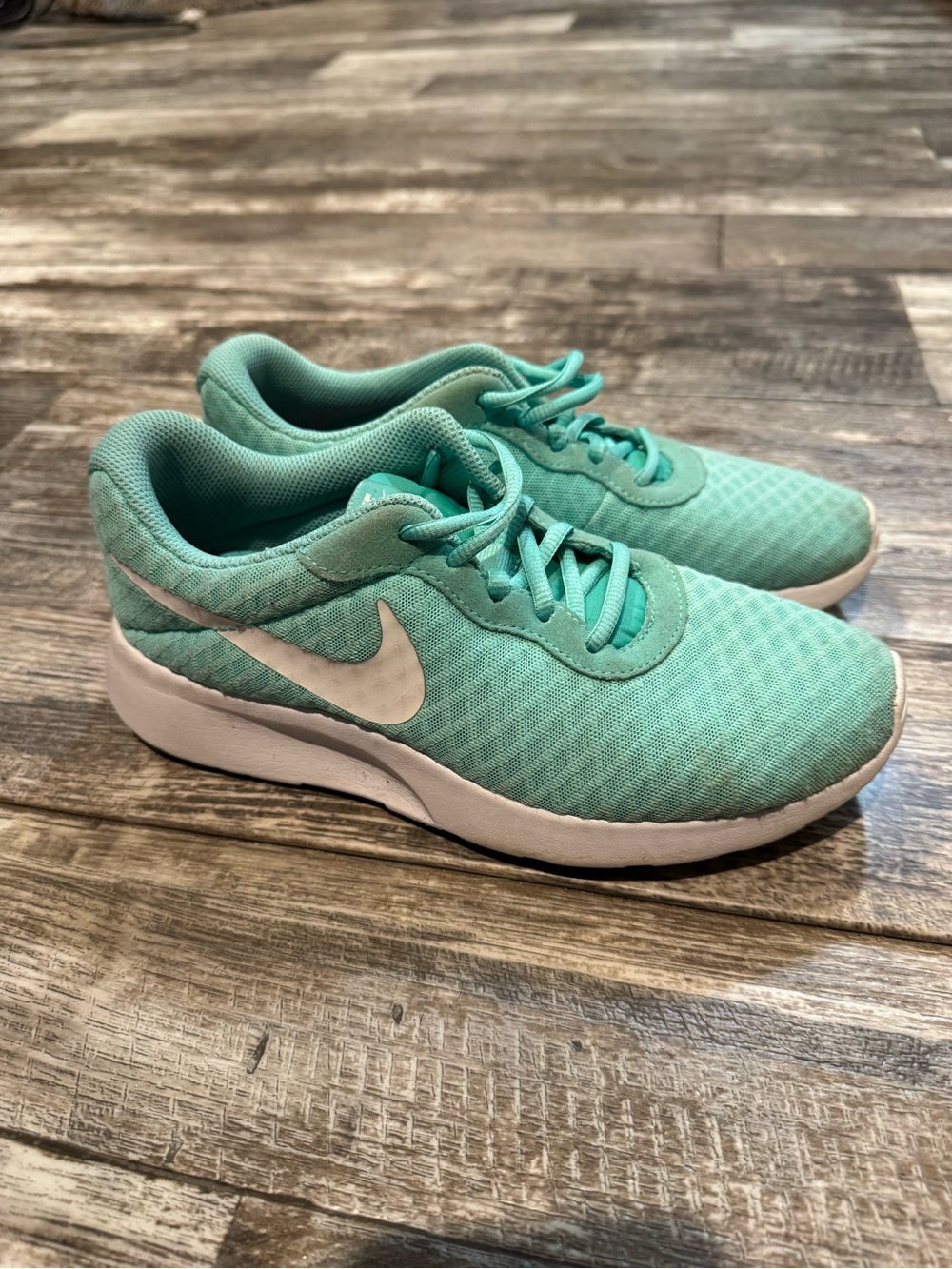 Nike Women's Mint Green Mesh Running Sneakers